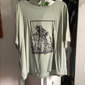 Green Graphic Frog T-Shirt
